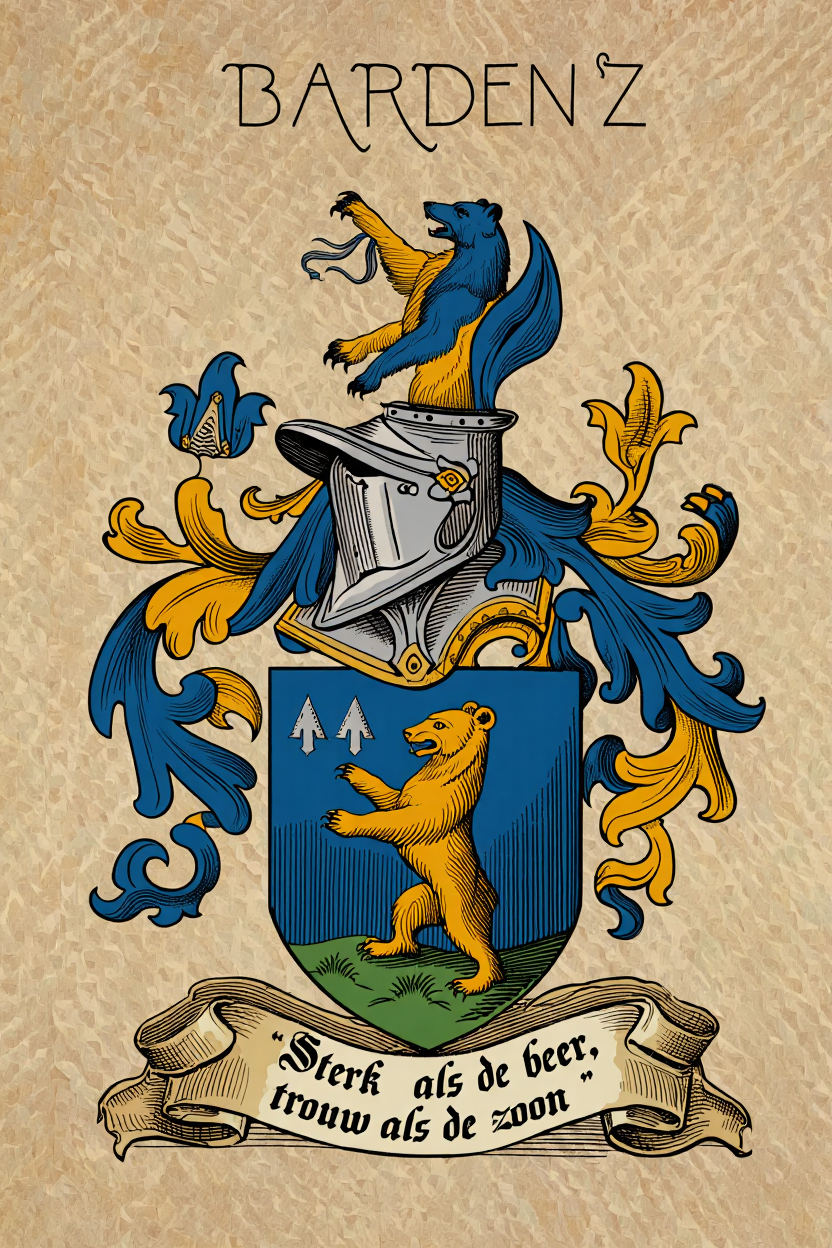 Familiewapen van de achternaam BARDENZ (vergrendeld)