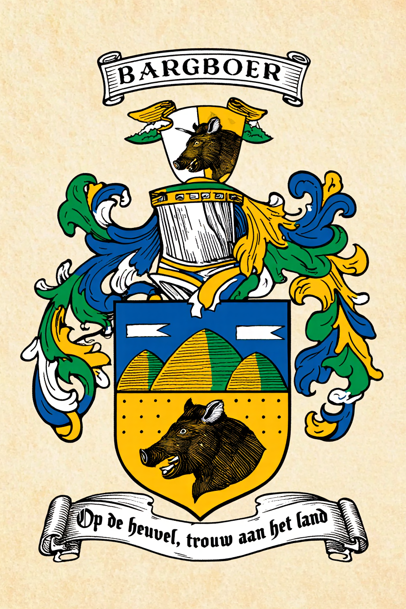 Familiewapen van de achternaam BARGBOER (vergrendeld)
