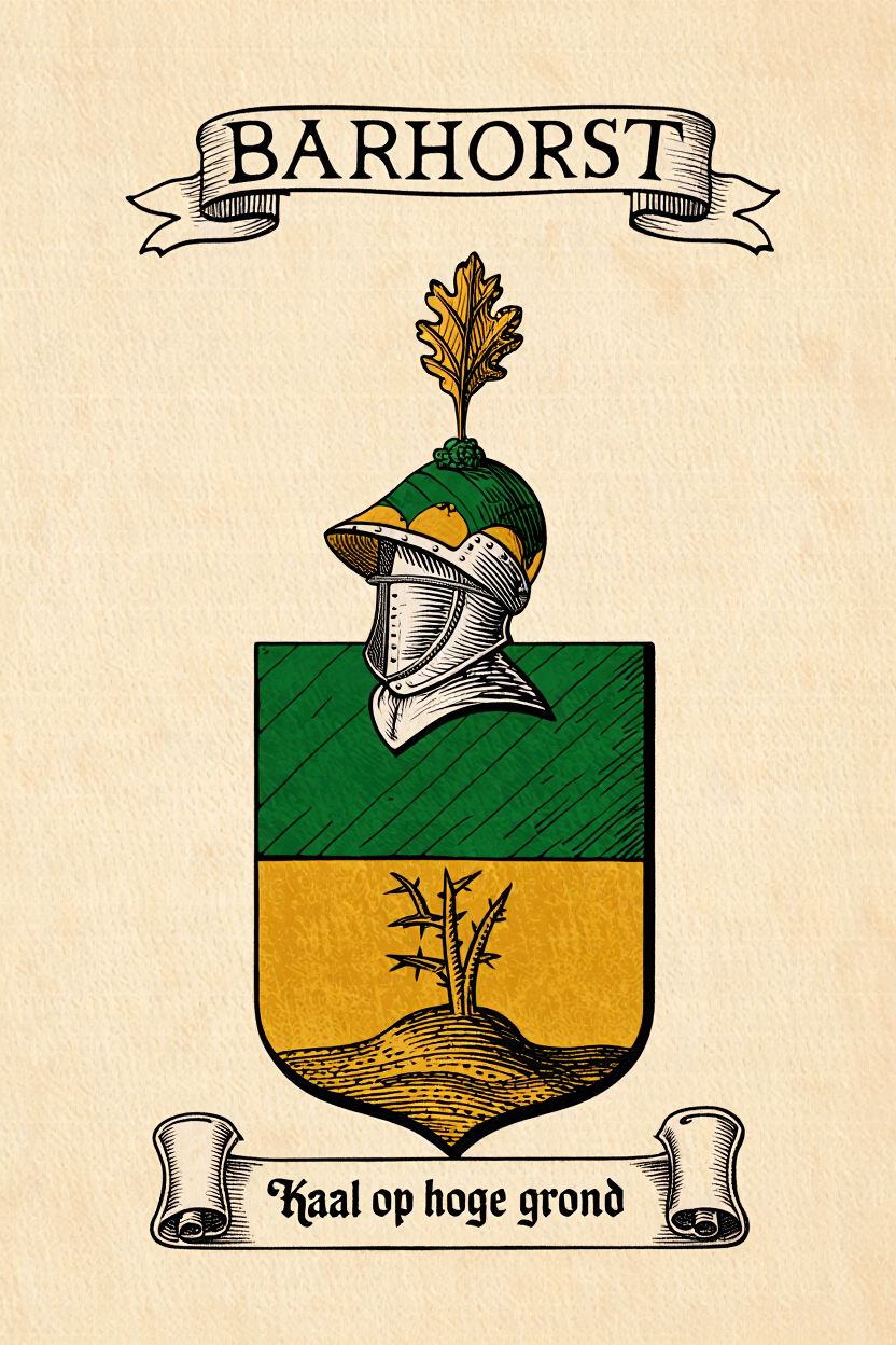 Familiewapen van de achternaam BARHORST