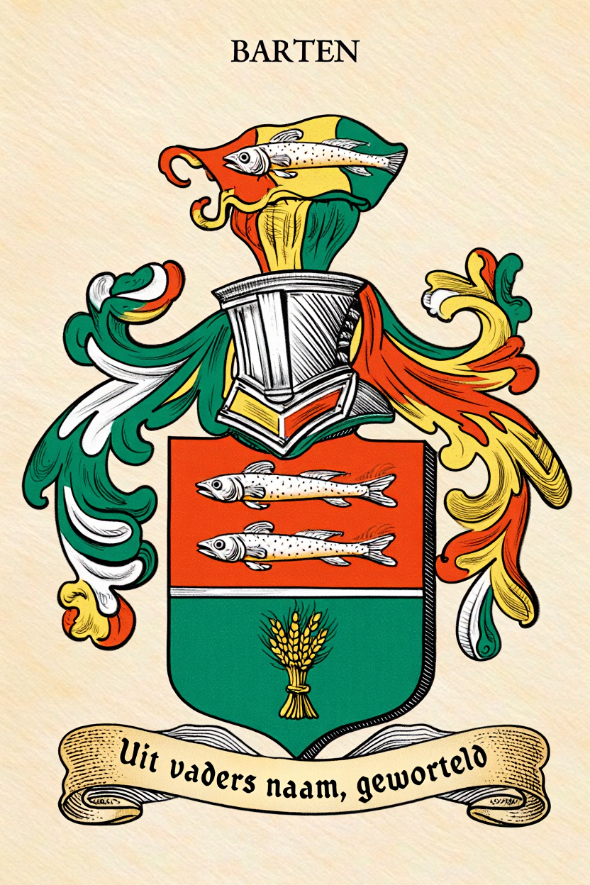 Familiewapen van de achternaam BARTEN