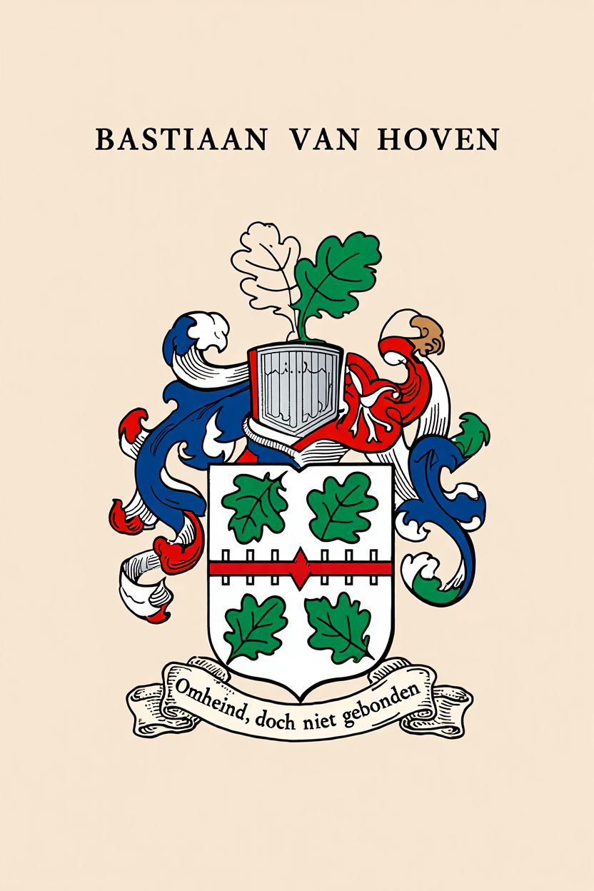 Familiewapen van de achternaam BASTIAAN VAN HOVEN (vergrendeld)