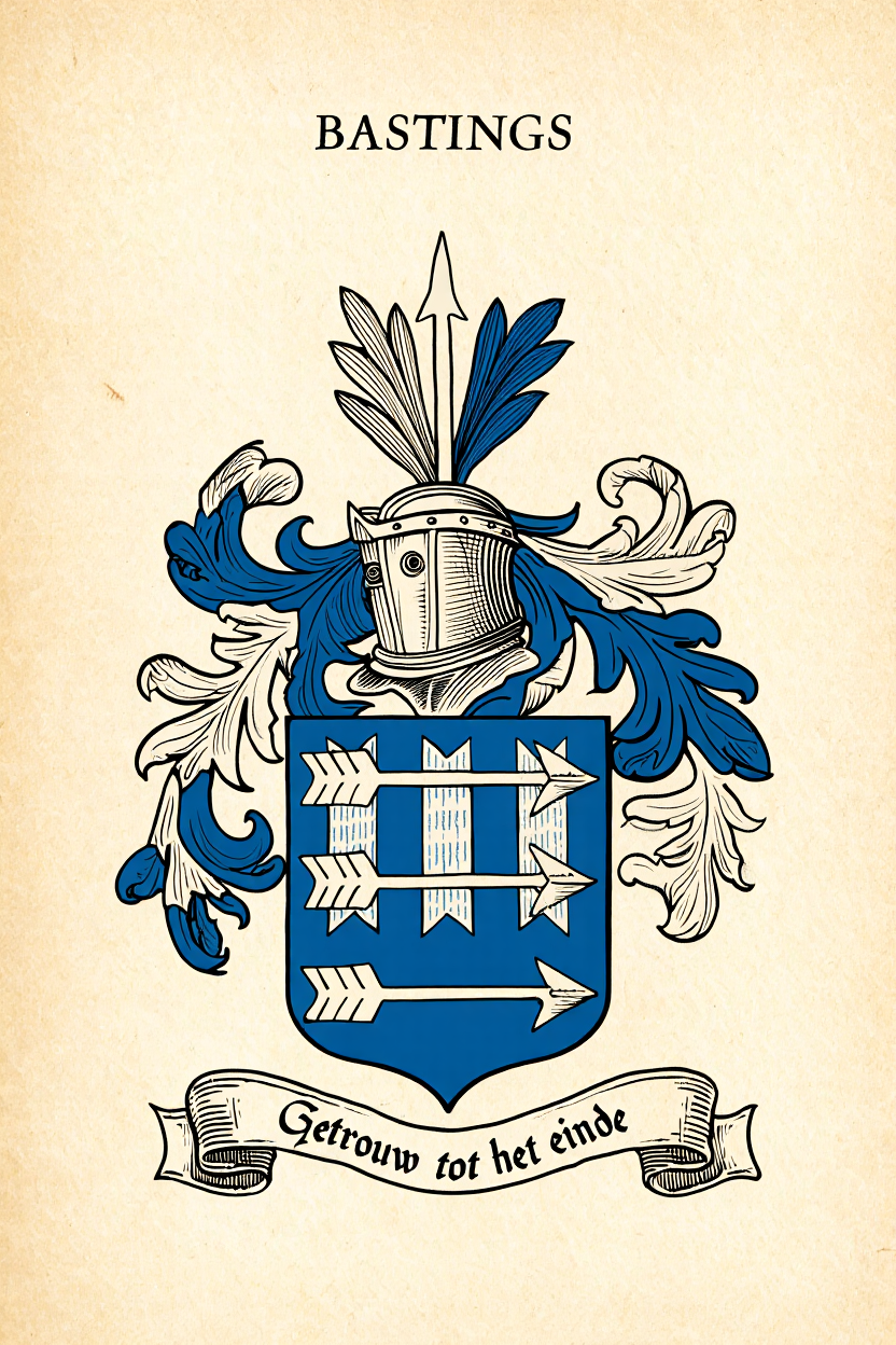 Familiewapen van de achternaam BASTINGS (vergrendeld)