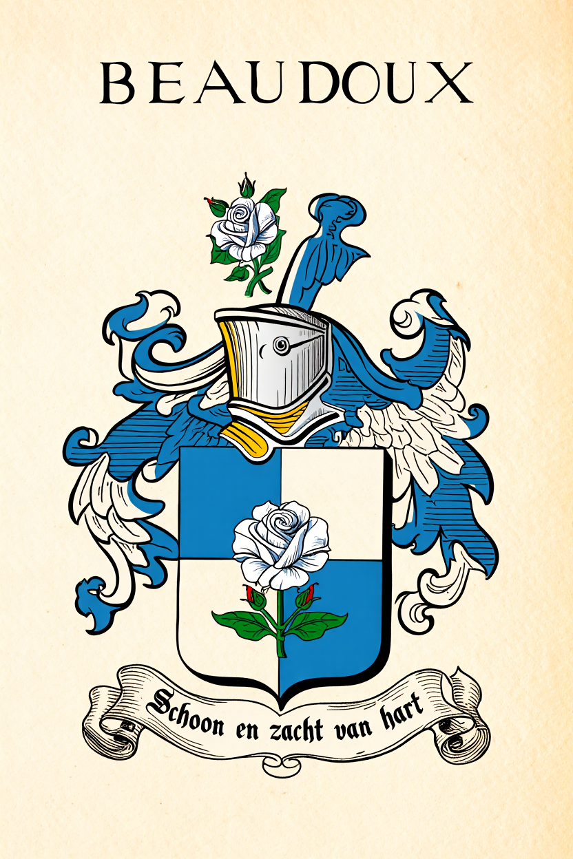 Familiewapen van de achternaam BEAUDOUX