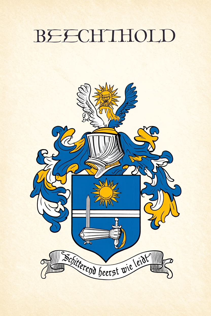 Familiewapen van de achternaam BECHTHOLD (vergrendeld)