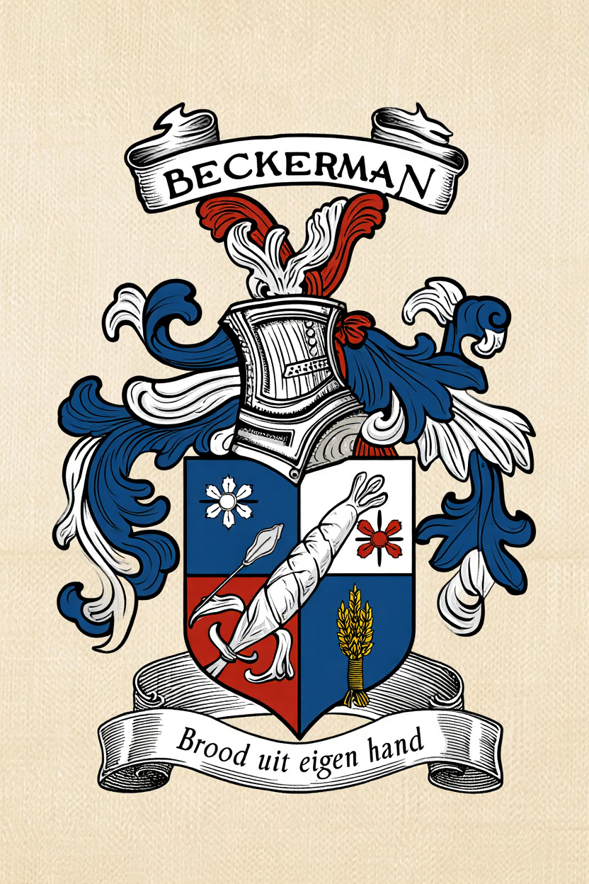 Familiewapen van de achternaam BECKERMAN