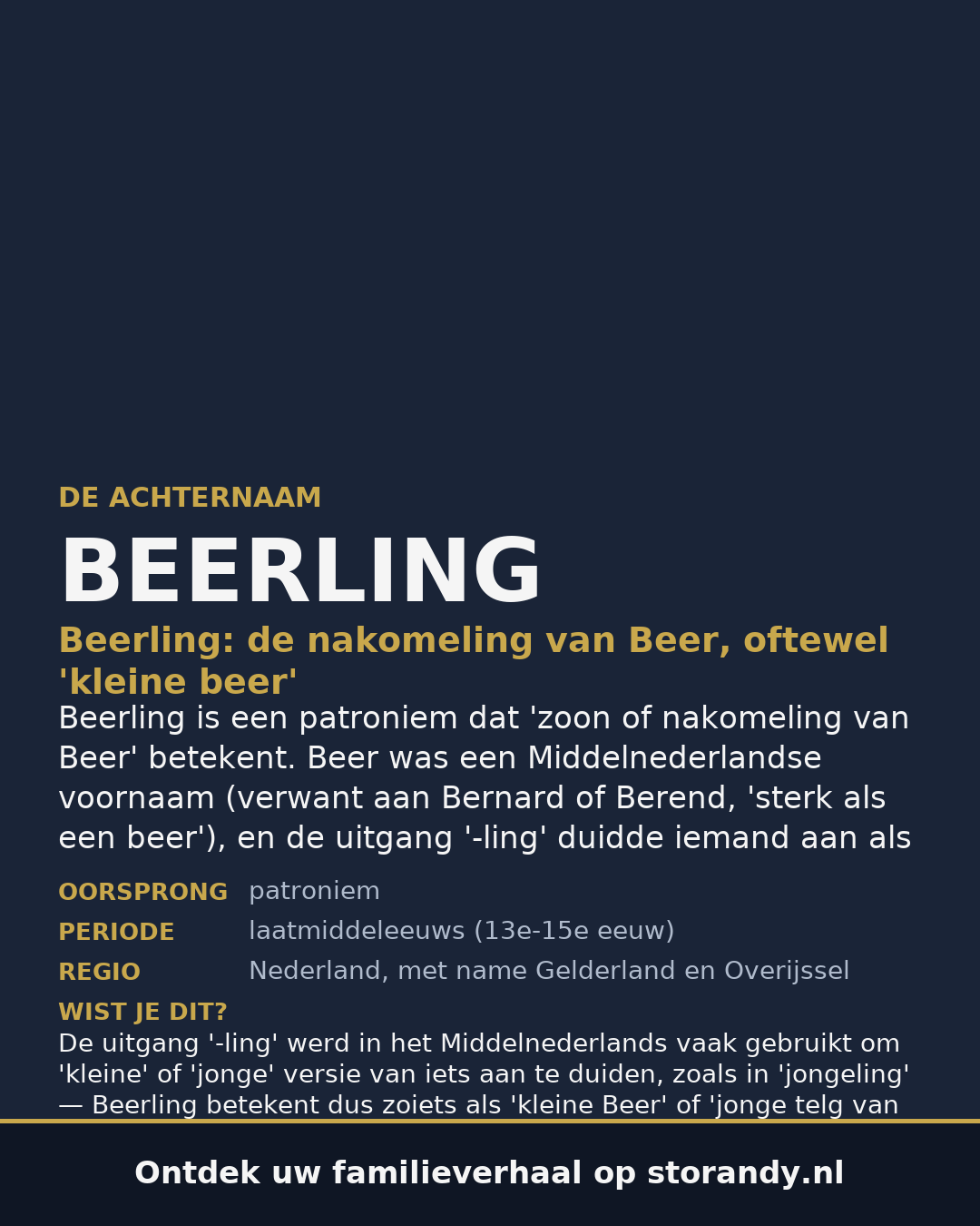 Familiewapen van de achternaam BEERLING