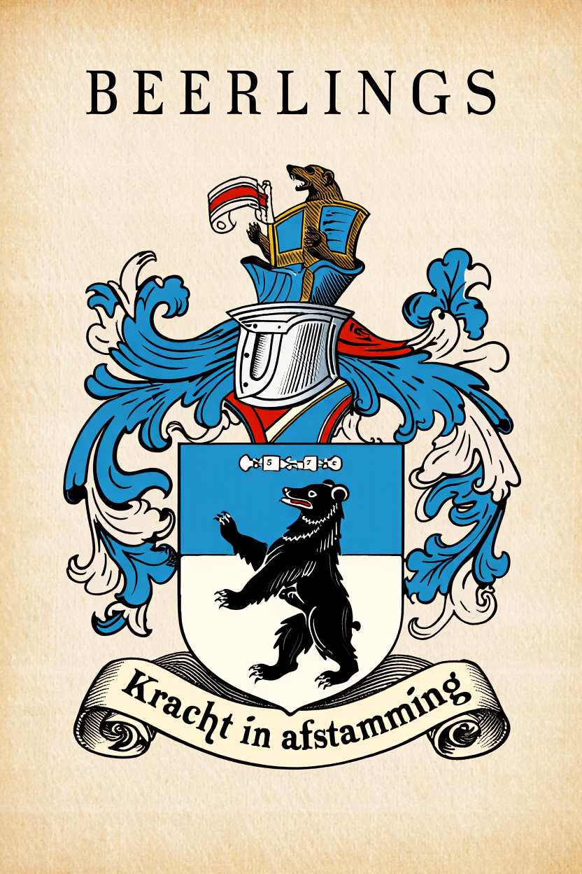 Familiewapen van de achternaam BEERLINGS (vergrendeld)