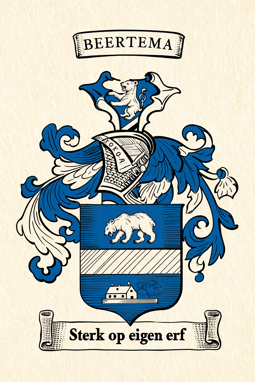 Familiewapen van de achternaam BEERTEMA (vergrendeld)