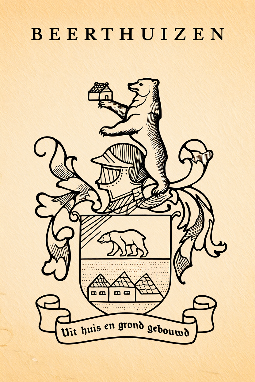 Familiewapen van de achternaam BEERTHUIZEN (vergrendeld)