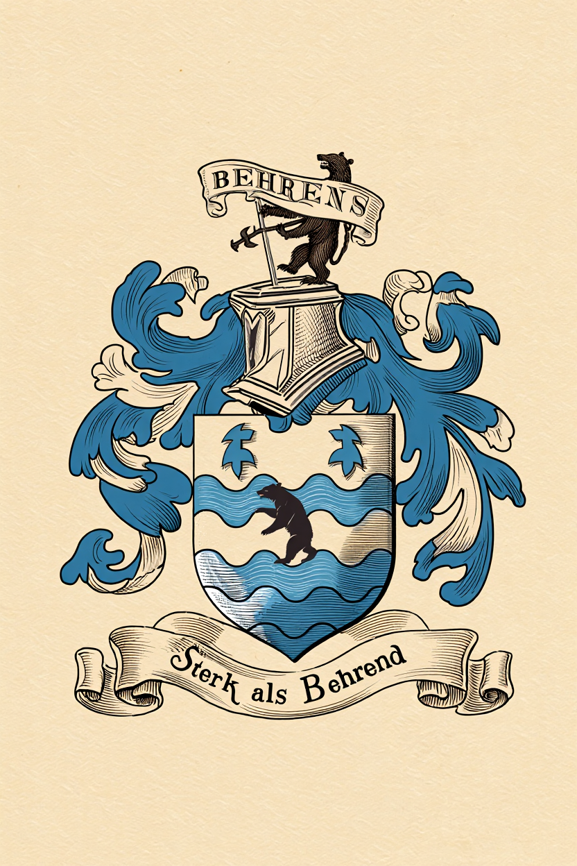 Familiewapen van de achternaam BEHRENS (vergrendeld)