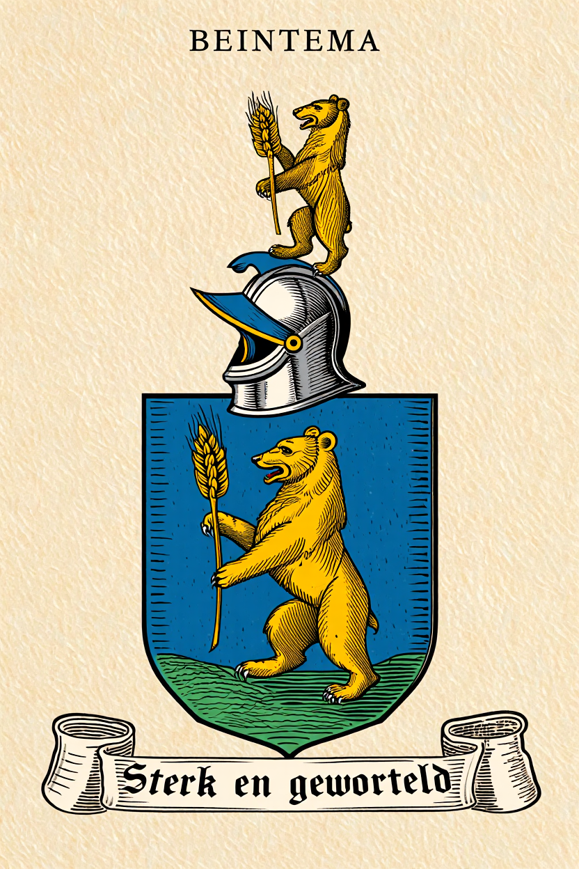 Familiewapen van de achternaam BEINTEMA (vergrendeld)