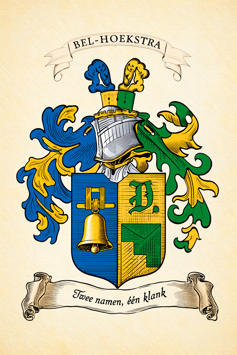 Familiewapen van de achternaam BEL-HOEKSTRA