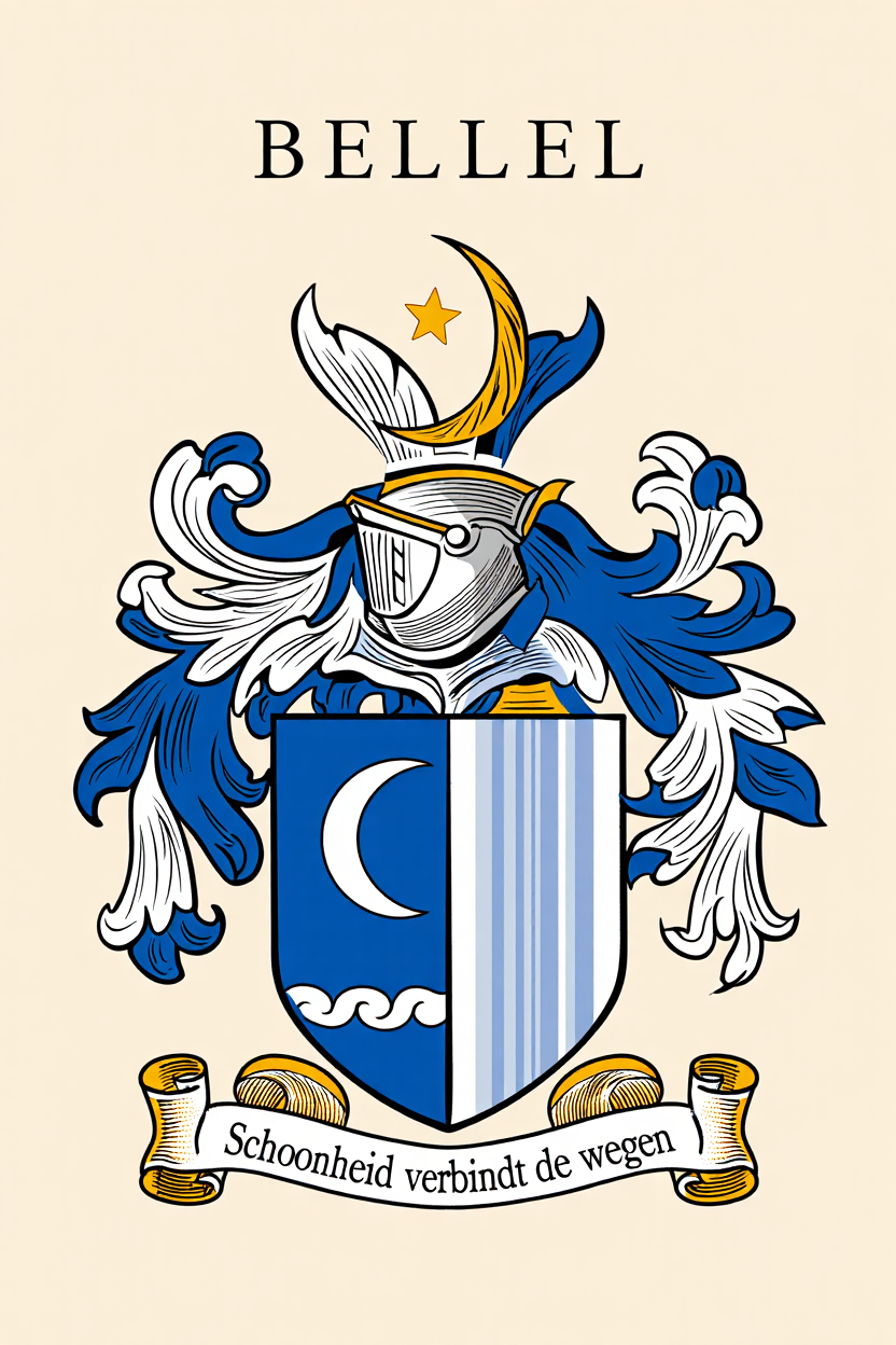 Familiewapen van de achternaam BELLEL (vergrendeld)