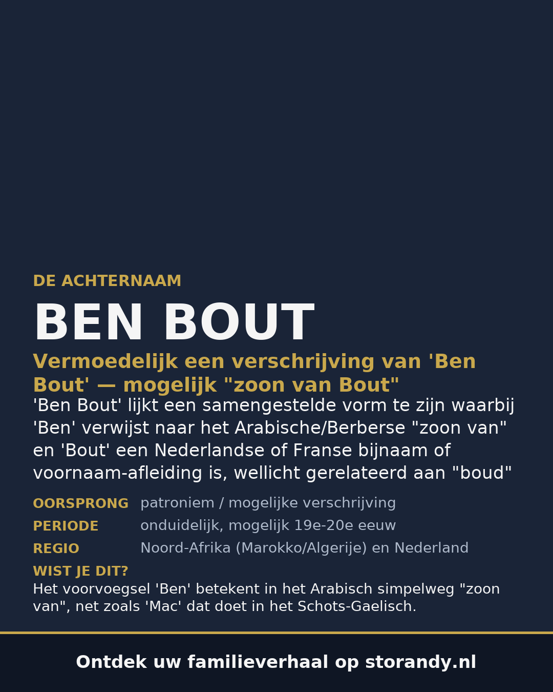 Familiewapen van de achternaam BEN BOUT