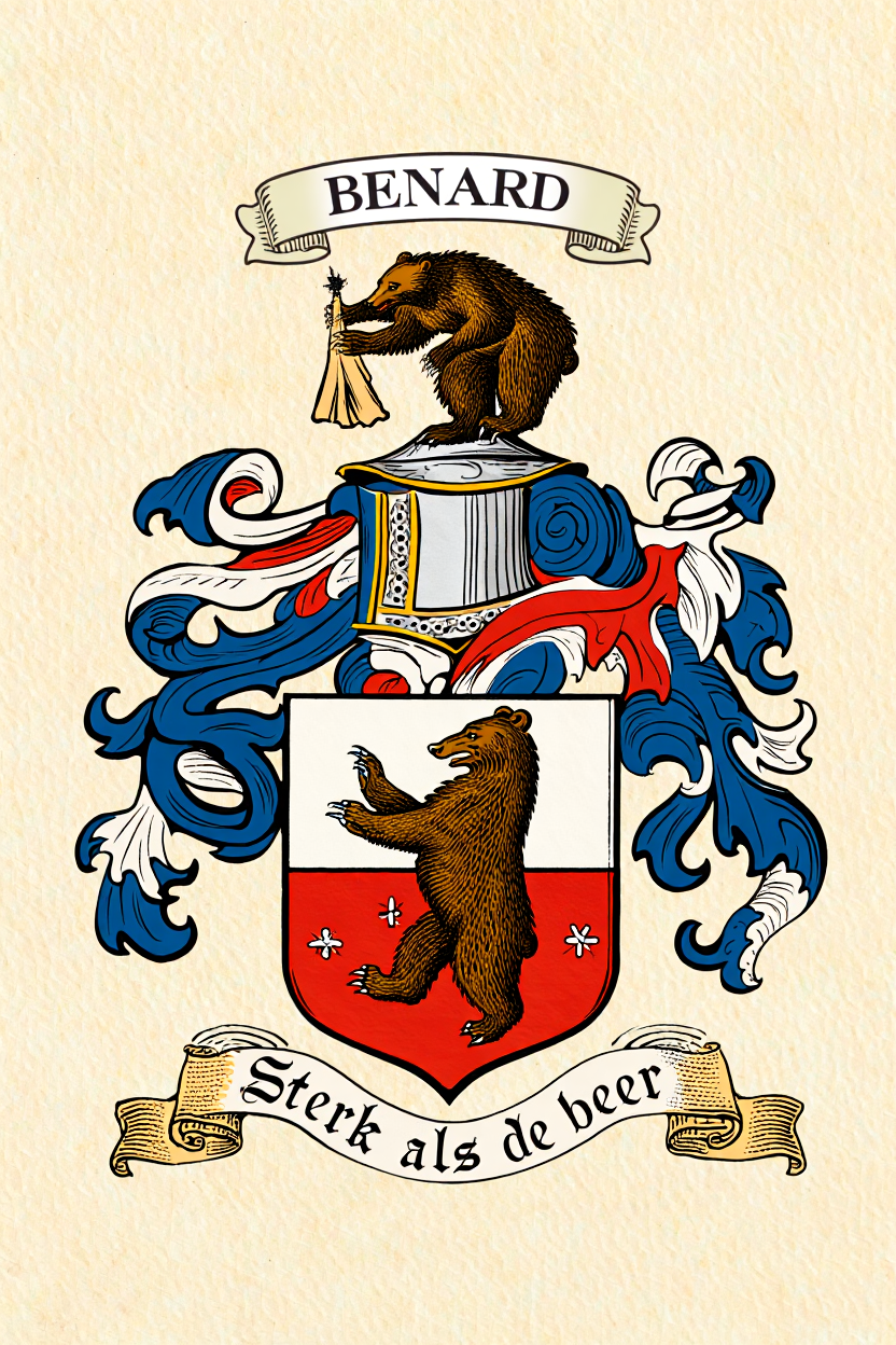 Familiewapen van de achternaam BENARD (vergrendeld)