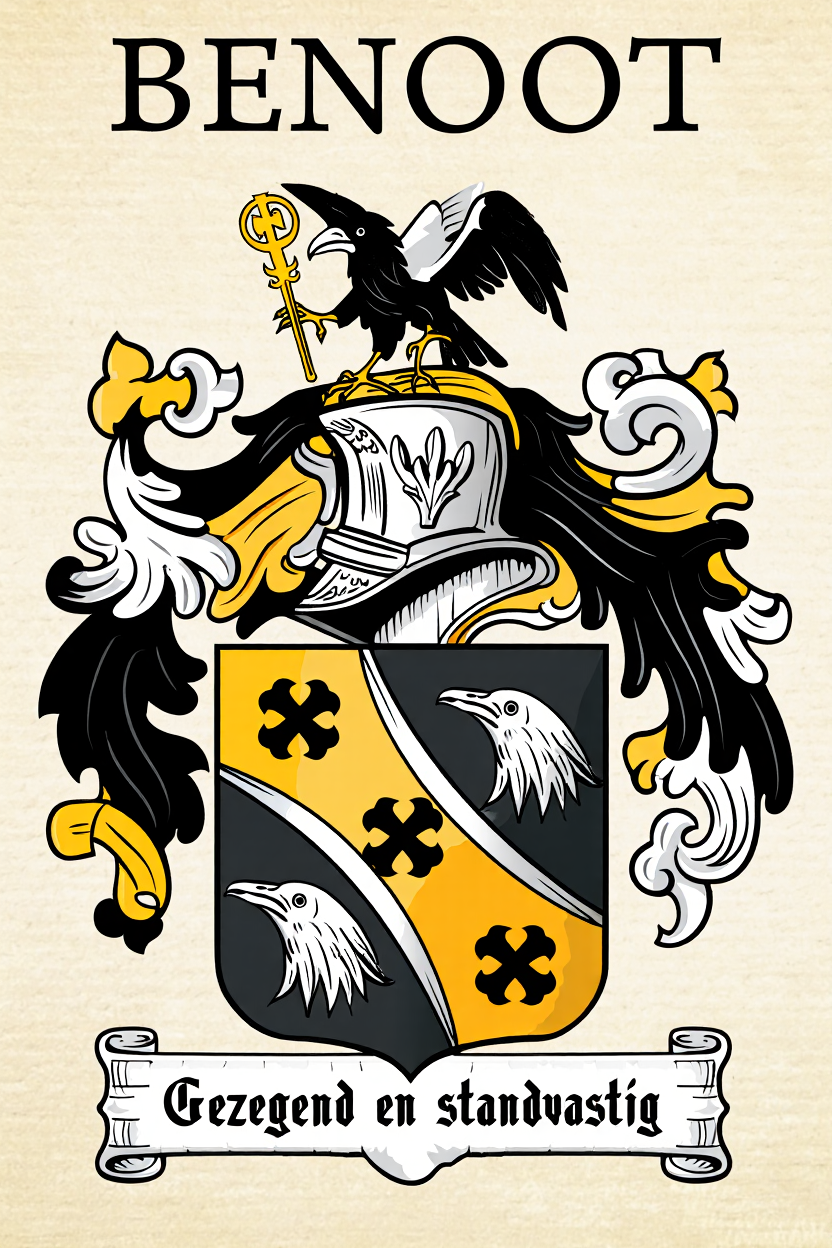 Familiewapen van de achternaam BENOOT
