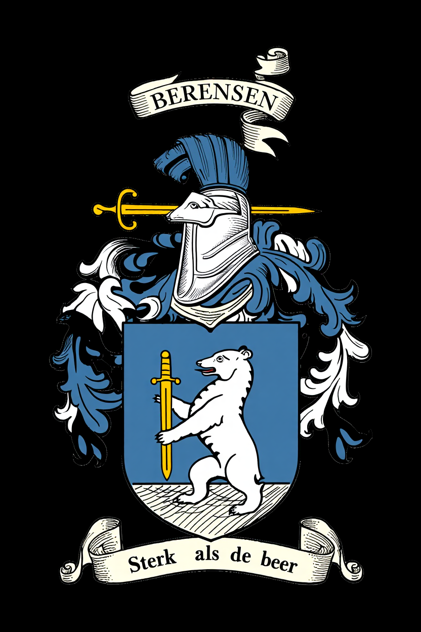 Familiewapen van de achternaam BERENSEN (vergrendeld)