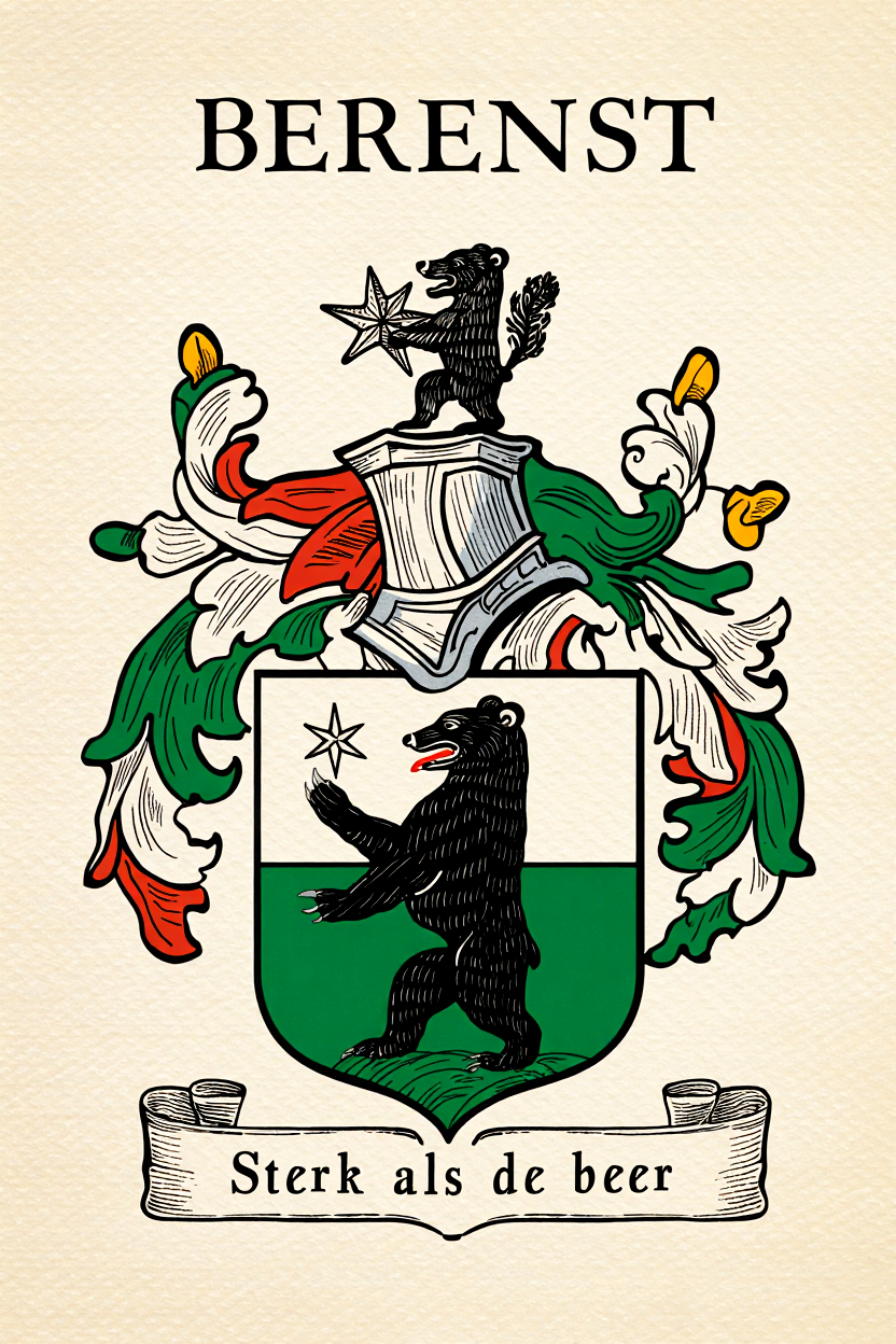 Familiewapen van de achternaam BERENST