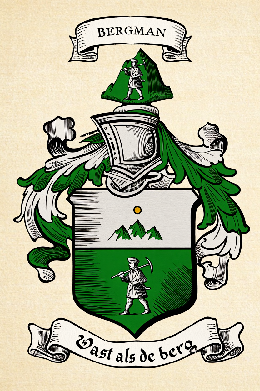 Familiewapen van de achternaam BERGMAN