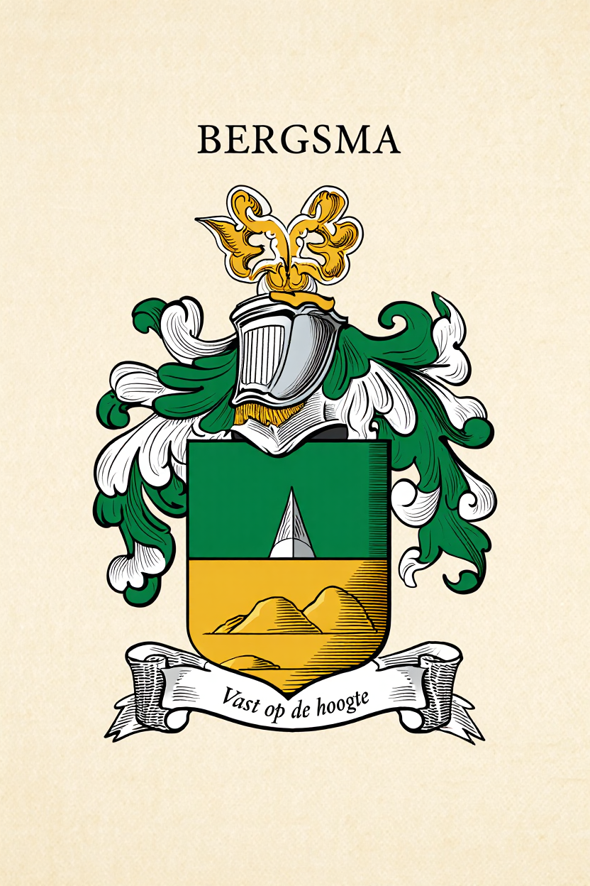 Familiewapen van de achternaam BERGSMA