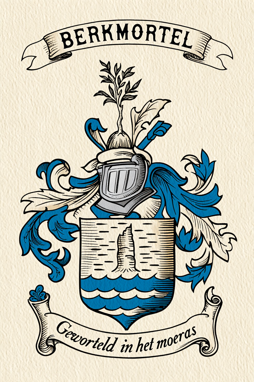 Familiewapen van de achternaam BERKMORTEL (vergrendeld)