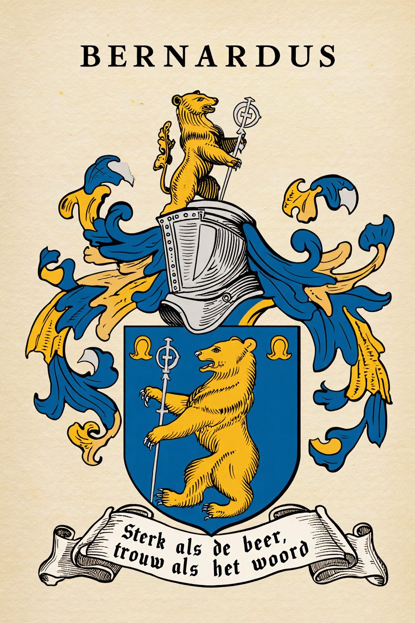Familiewapen van de achternaam BERNARDUS (vergrendeld)