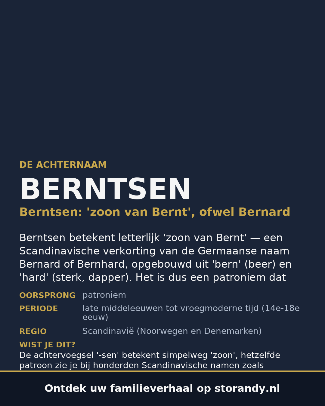 Familiewapen van de achternaam BERNTSEN (vergrendeld)