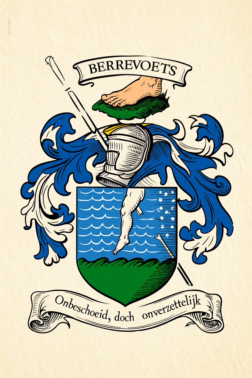 Familiewapen van de achternaam BERREVOETS (vergrendeld)