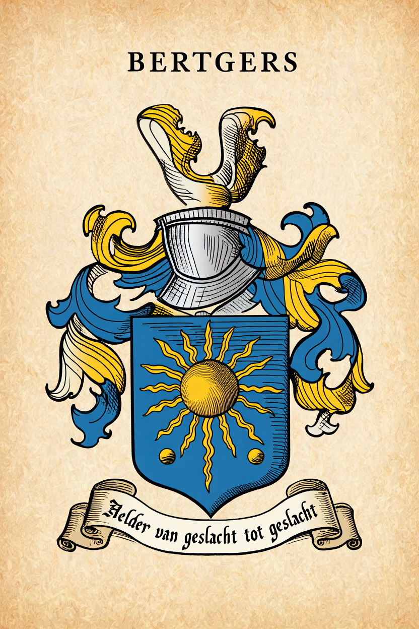 Familiewapen van de achternaam BERTGERS