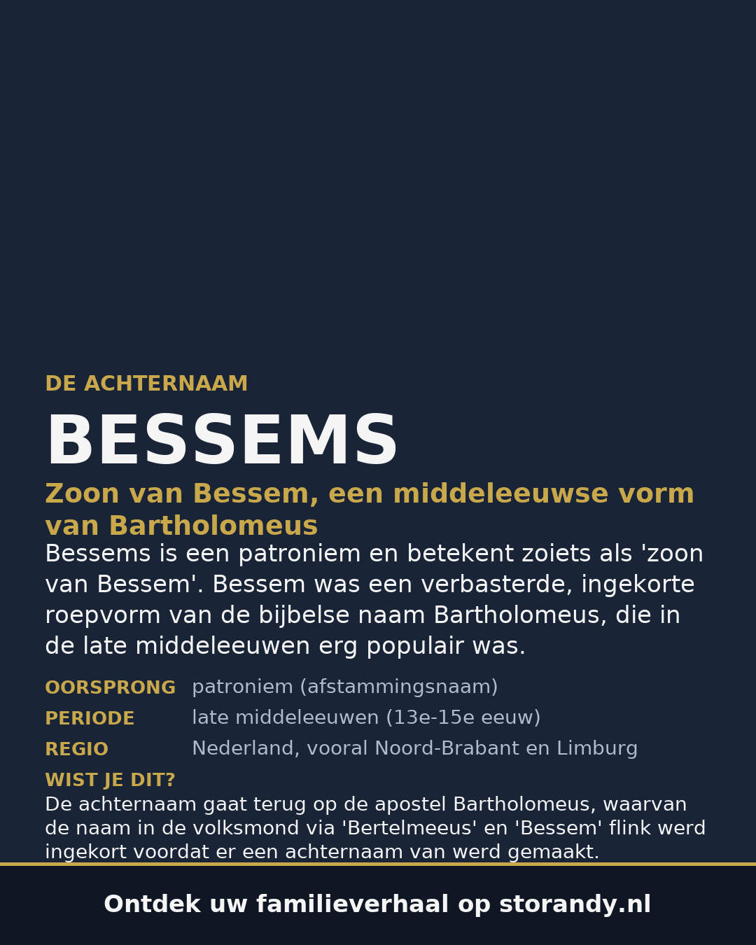 Familiewapen van de achternaam BESSEMS