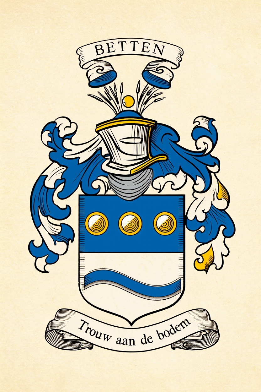 Familiewapen van de achternaam BETTEN
