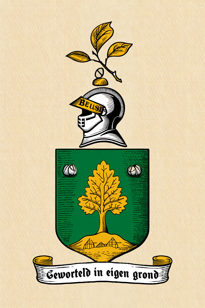 Familiewapen van de achternaam BEUSINK (vergrendeld)