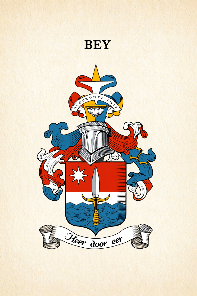 Familiewapen van de achternaam BEY
