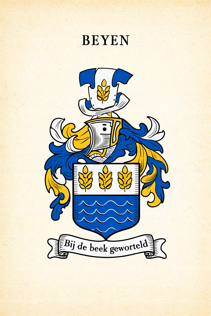 Familiewapen van de achternaam BEYEN