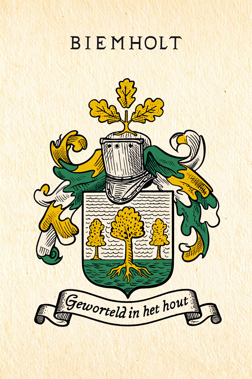 Familiewapen van de achternaam BIEMHOLT (vergrendeld)