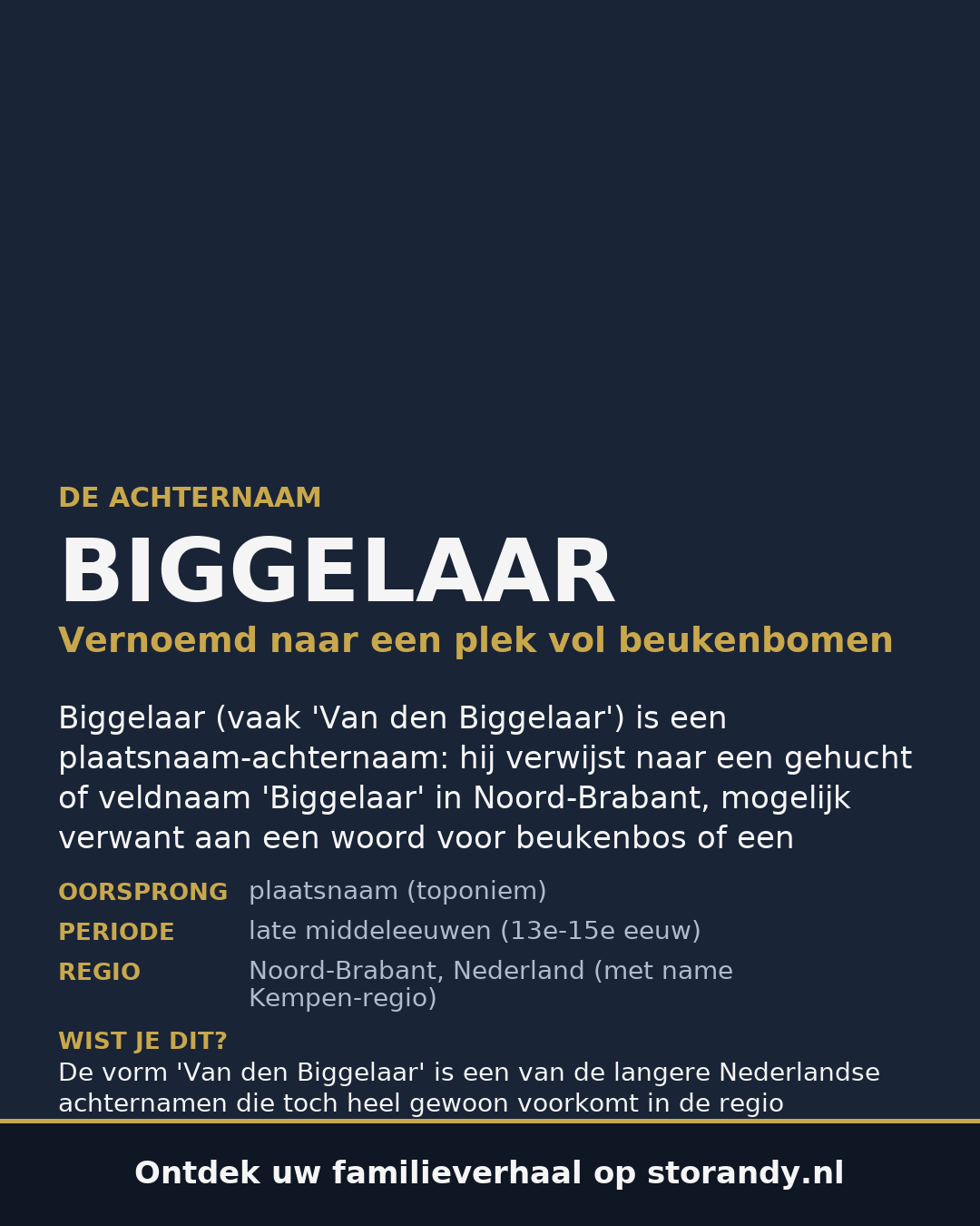 Familiewapen van de achternaam BIGGELAAR