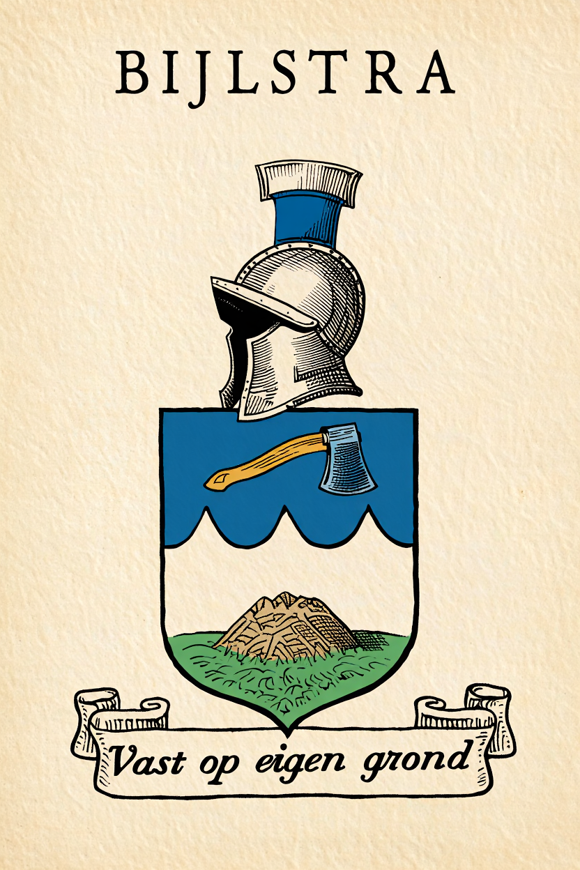 Familiewapen van de achternaam BIJLSTRA (vergrendeld)