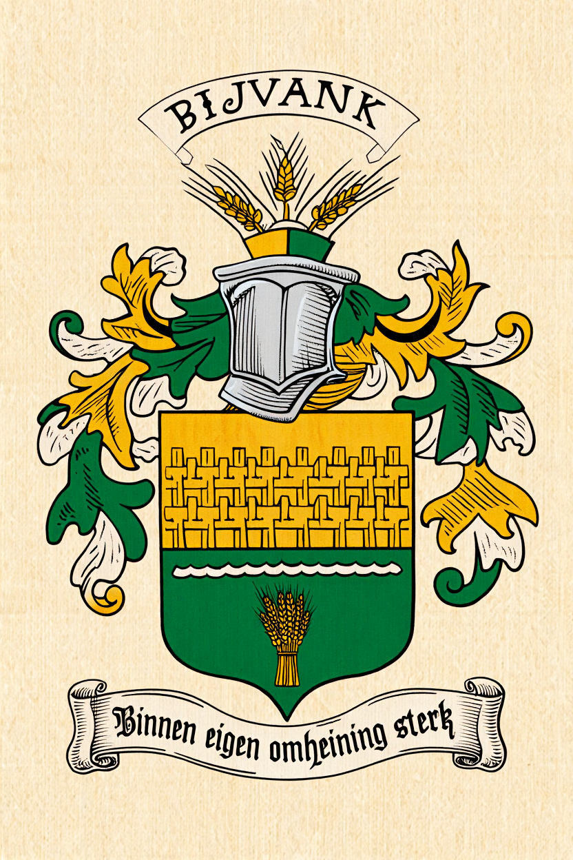 Familiewapen van de achternaam BIJVANK (vergrendeld)