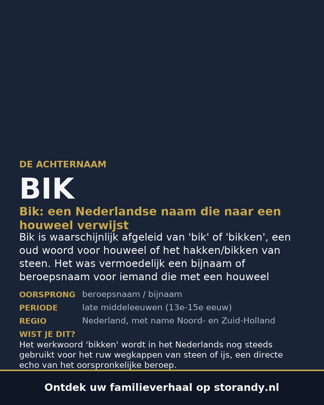 Familiewapen van de achternaam BIK