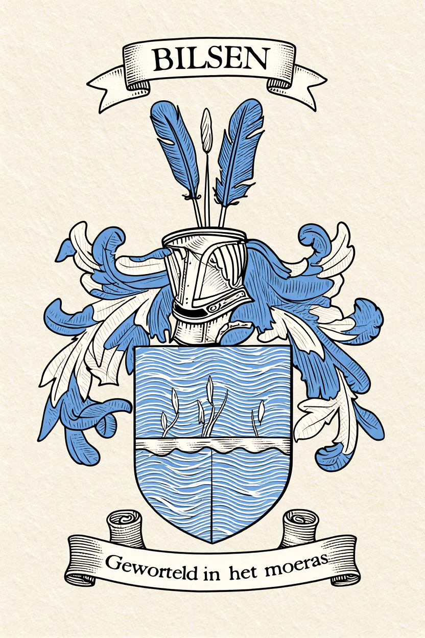 Familiewapen van de achternaam BILSEN (vergrendeld)