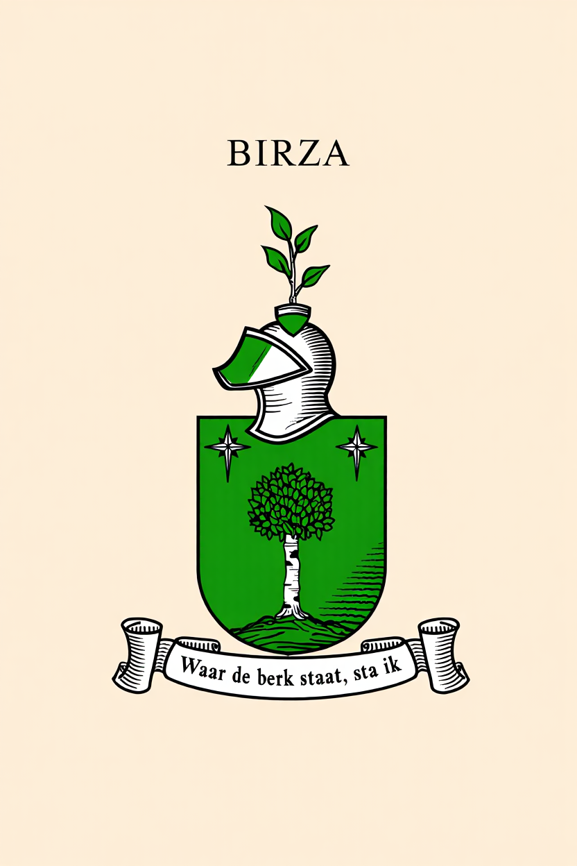 Familiewapen van de achternaam BIRZA