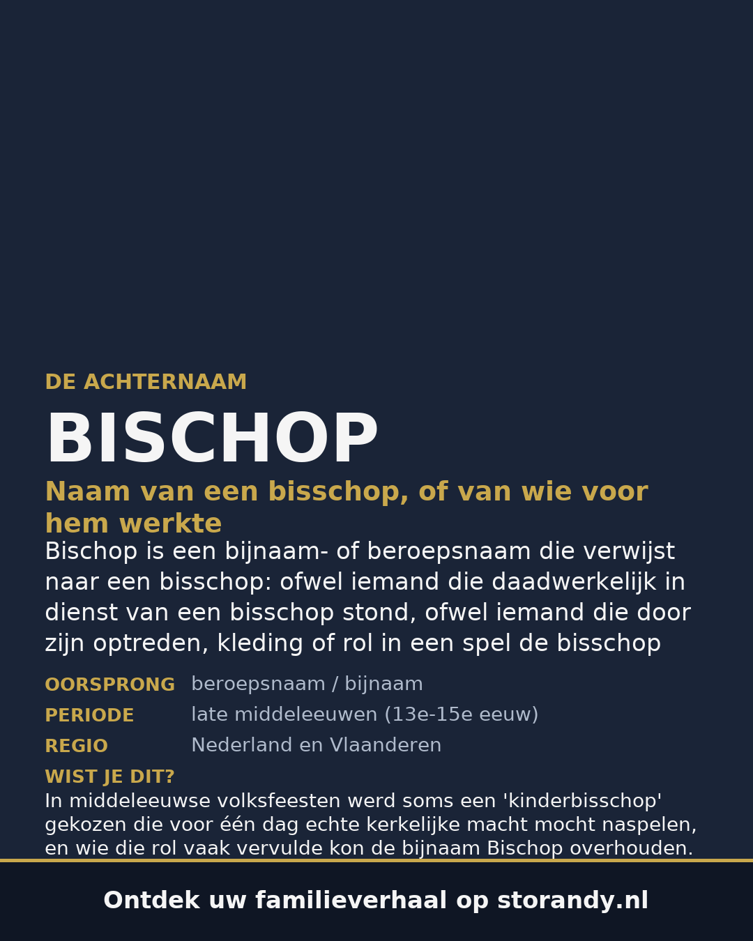 Familiewapen van de achternaam BISCHOP