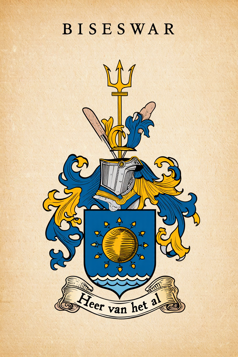 Familiewapen van de achternaam BISESWAR (vergrendeld)