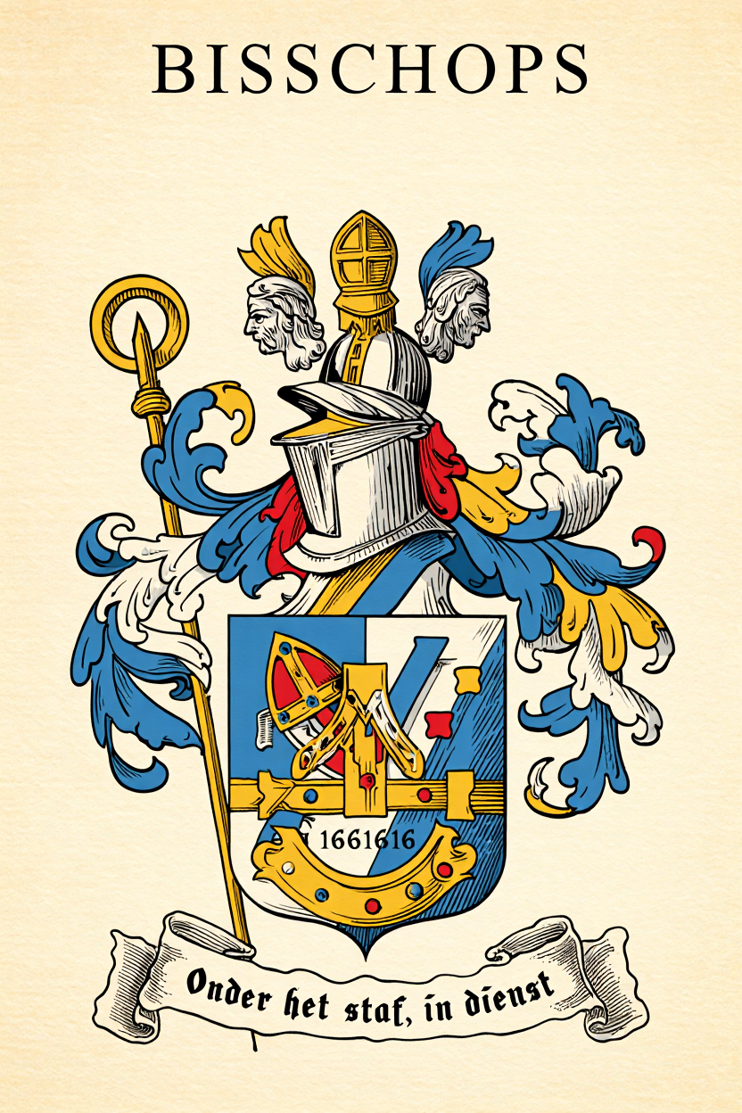 Familiewapen van de achternaam BISSCHOPS (vergrendeld)