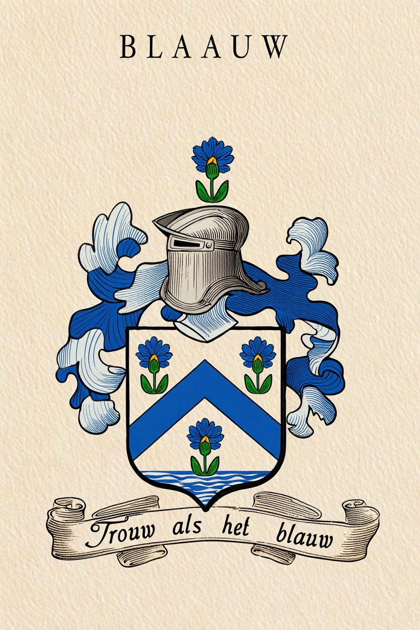 Familiewapen van de achternaam BLAAUW