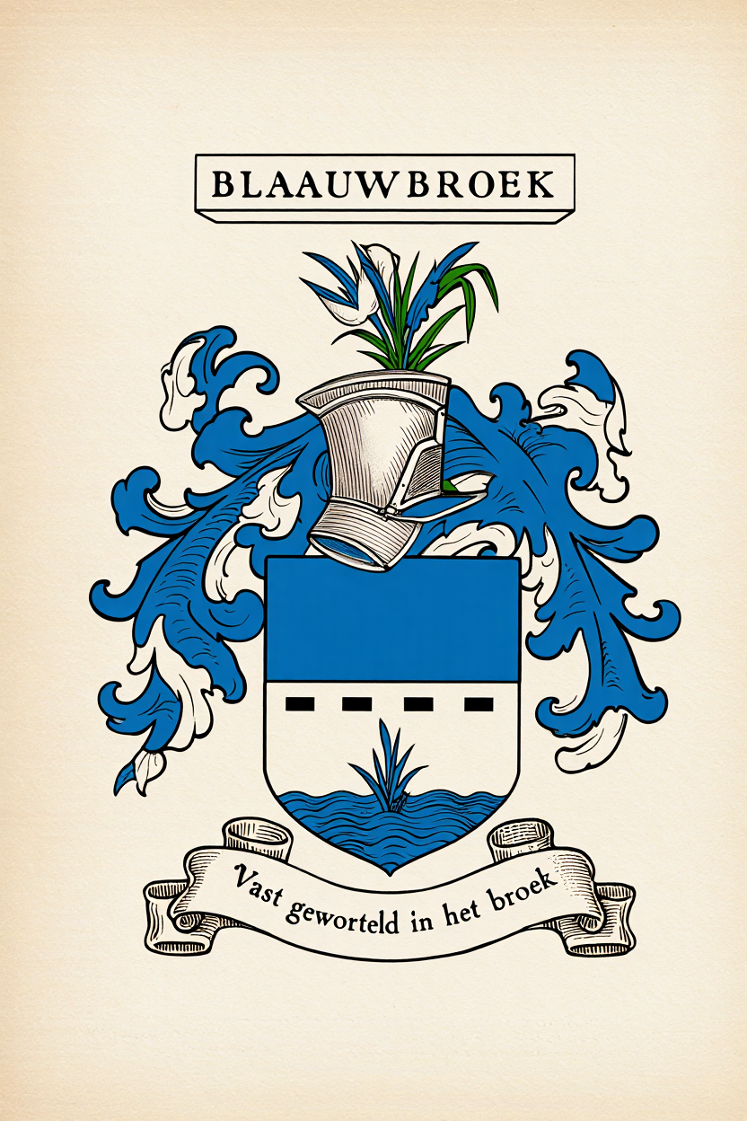 Familiewapen van de achternaam BLAAUWBROEK