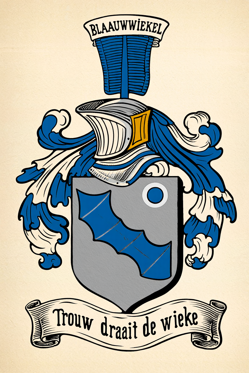 Familiewapen van de achternaam BLAAUWWIEKEL