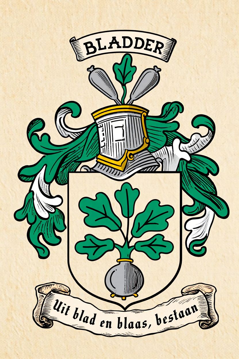 Familiewapen van de achternaam BLADDER