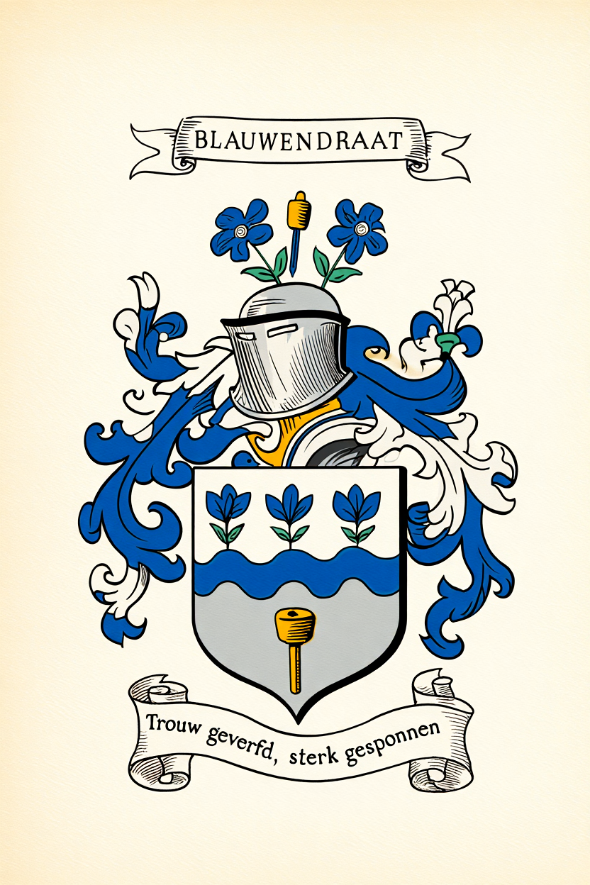 Familiewapen van de achternaam BLAUWENDRAAT