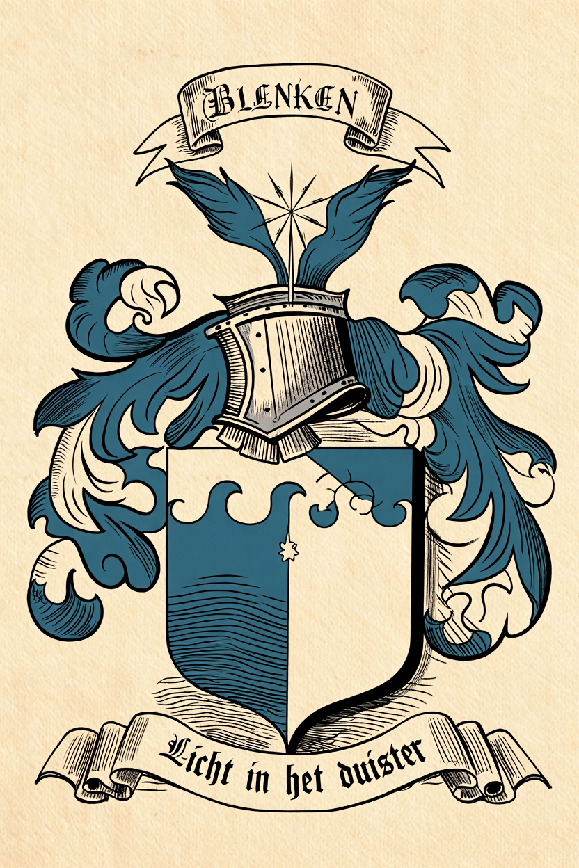Familiewapen van de achternaam BLENKEN (vergrendeld)